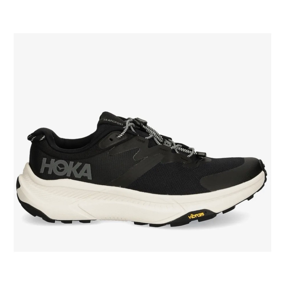 Hoka One One Transport Black Running Shoe Outdoors Hiking 1123254 BKLB Women's 8